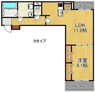 メゾン エスポワール【1階】の間取り