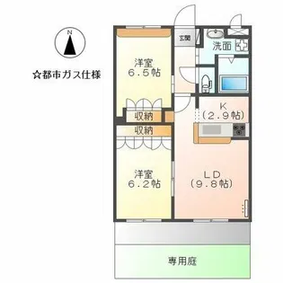 シエル クレール【103号室】の間取り