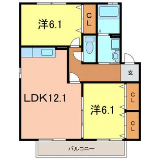 ブリエ21【1階】の間取り