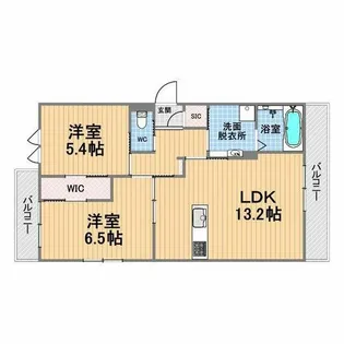 エステート奥二見【2階】の間取り