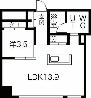 コレクション名駅III【3階】の間取り