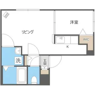 シャトン北10条【1階】の間取り