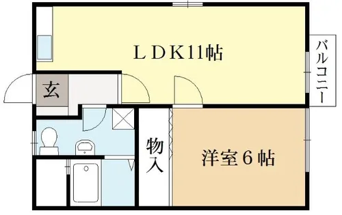 グリーンハイツ新成田【2階】の間取り