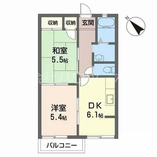 ハイツSQUARE【2階】の間取り
