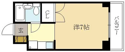 向島スタジオフラッツ【3階】の間取り