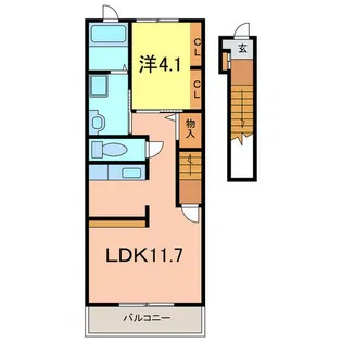 パストラル【2階】の間取り