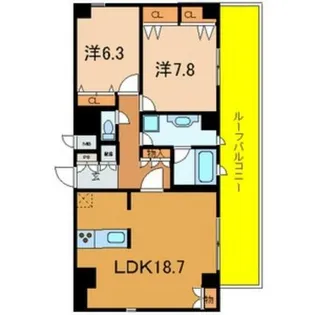 SERENDIPTY上本町(セレンディプティ上本町)【9階】の間取り