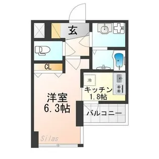 アドバンス京都レイズ【2階】の間取り