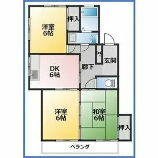 サンライト東刈谷【3階】の間取り