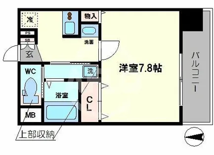 ミラージュパレス難波東レジデンス【12階】の間取り