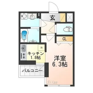 アドバンス京都レイズ【1階】の間取り