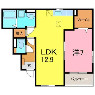 ホープ ストーンⅡ【1階】の間取り