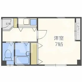 カーサゼブラ土佐堀【2階】の間取り