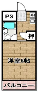 コーポ大栄A棟【4階】の間取り