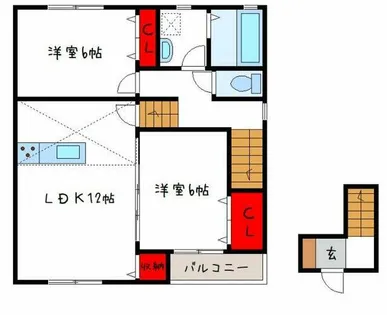 アミティエ【2階】の間取り