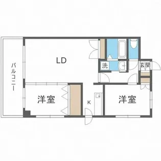 北海道札幌市東区北二十二条東8丁目【マンション】の間取り