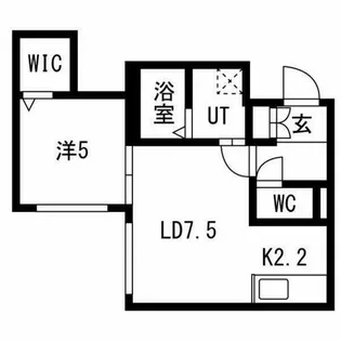 北海道札幌市東区北二十一条東1丁目【マンション】の間取り