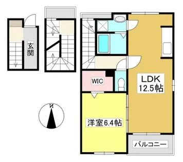 プリムローズハツネ【3階】の間取り