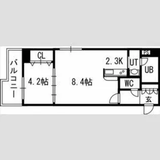 北海道札幌市東区北十四条東1丁目【マンション】の間取り