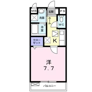 コーポエル【1階】の間取り