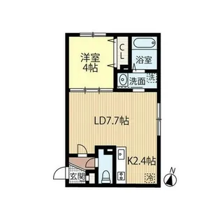 北海道札幌市東区北二十一条東1丁目【マンション】の間取り