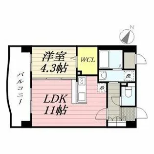 ナウヴィレッジ松島Ⅱ【6階】の間取り