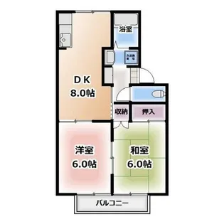 シャインⅠ【102号室】の間取り