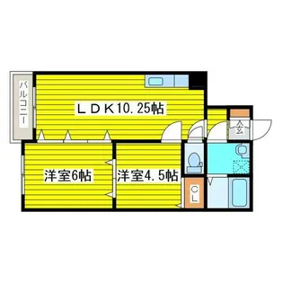 北海道札幌市東区北二十四条東10丁目【アパート】の間取り