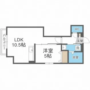 北海道札幌市東区北二十条東14丁目【マンション】の間取り