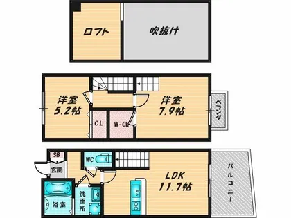 ドミール・ジャルヴェルデ【1階】の間取り