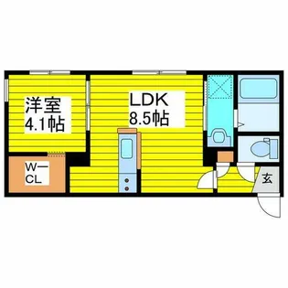 北海道札幌市東区北二十三条東6丁目【マンション】の間取り