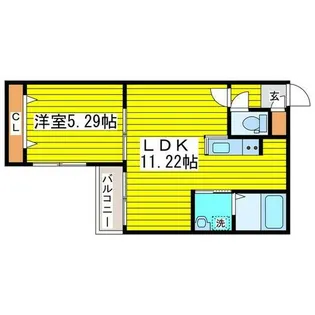 北海道札幌市東区北十条東17丁目【マンション】の間取り