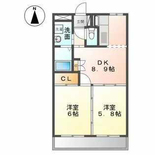 リビエール【2階】の間取り