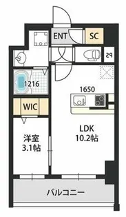 ベルンガーデン林寺【9階】の間取り
