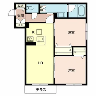 villa migliore【101号室】の間取り