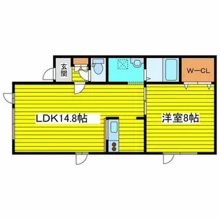北海道札幌市東区北十七条東4丁目【アパート】の間取り