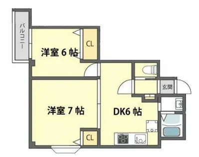 サンフィールド【2階】の間取り