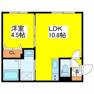 北海道札幌市東区北三十三条東16丁目【マンション】の間取り