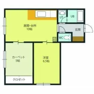 北海道札幌市東区北十条東1丁目【マンション】の間取り