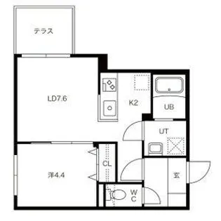 北海道札幌市東区北二十三条東1丁目【マンション】の間取り