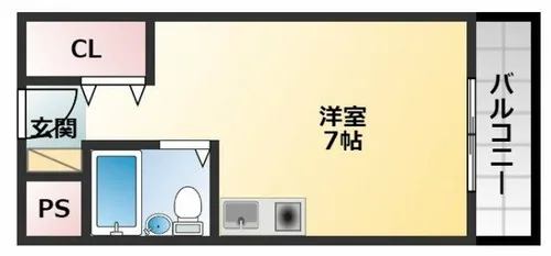 朋竹ハイツ【2階】の間取り