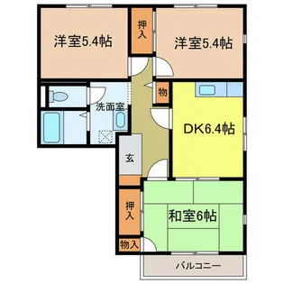 フレグランス古野【201号室】の間取り
