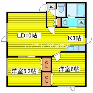 北海道札幌市東区北三十一条東7丁目【アパート】の間取り