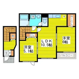 北海道札幌市東区北十九条東9丁目【アパート】の間取り