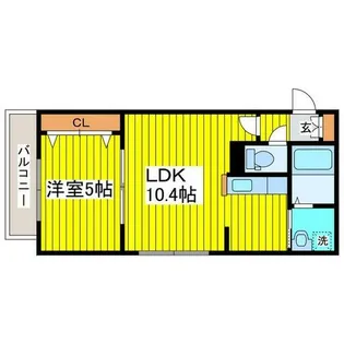 北海道札幌市東区北二十四条東13丁目【マンション】の間取り