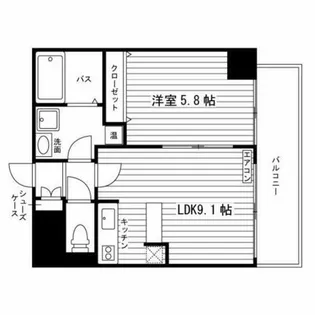 北海道札幌市東区北七条東5丁目【マンション】の間取り