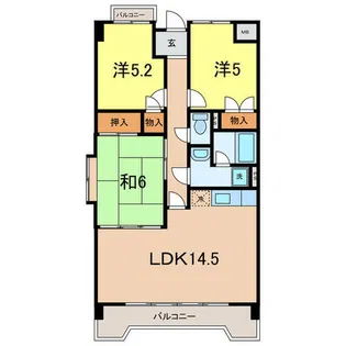 ロフティー池浦【6階】の間取り
