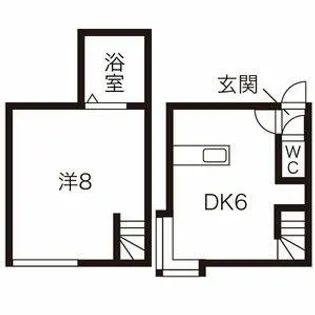 北海道札幌市東区北十九条東10丁目【アパート】の間取り