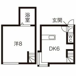AMS N19【104号室】の間取り