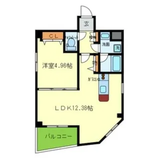 夕陽ヶ丘マンション【4階】の間取り